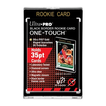 Ultra Pro: Black Border One-Touch Rookie Card Display Magnetic Closure 