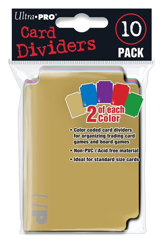 Ultra Pro: Card Dividers: Colour Coded 
