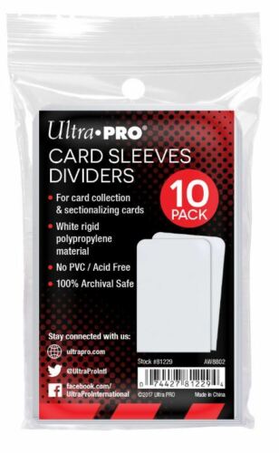 Ultra Pro: Card Dividers: Sleeve Dividers 