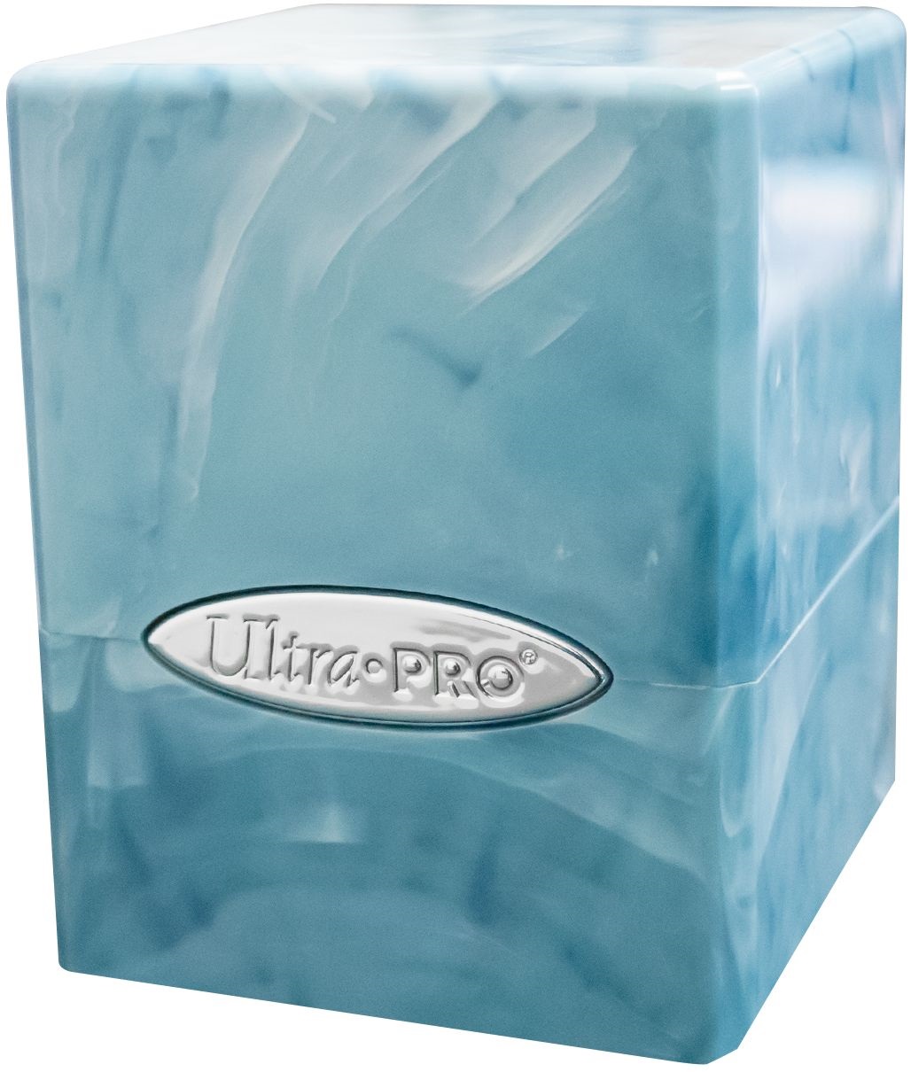 Ultra Pro: Deck Box Satin Cube: Light Blue/White 