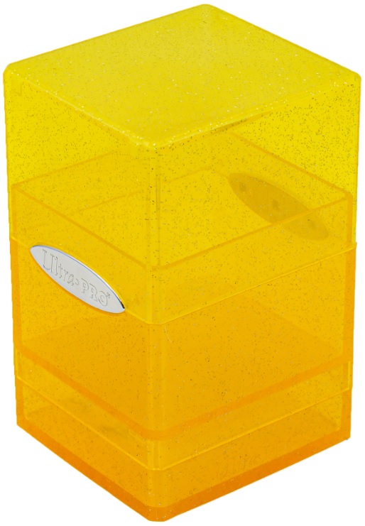 Ultra Pro: Deck Box Satin Tower: Glitter Yellow 