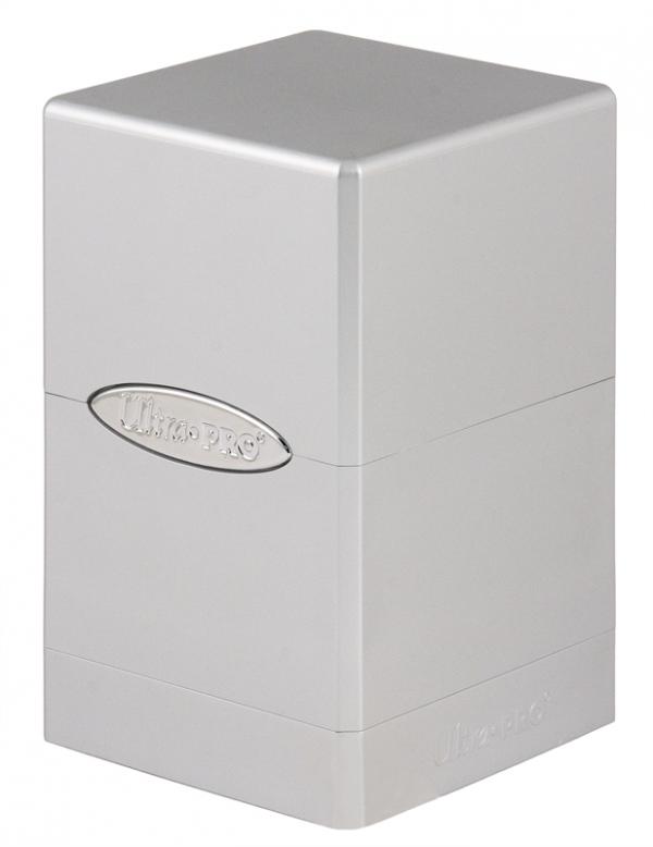 Ultra Pro: Deck Box Satin Tower: METALLIC SILVER 