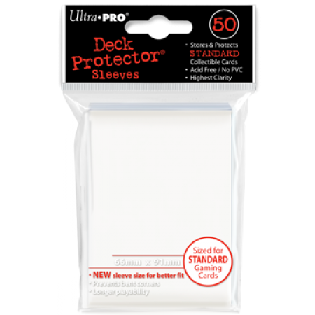 Ultra Pro: Deck Protector Sleeves (50): White 