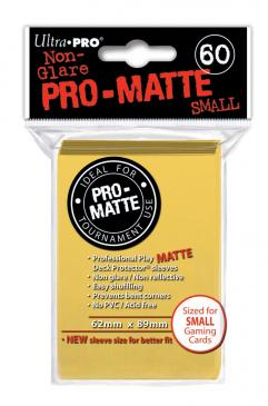 Ultra Pro: Non-Glare Pro-Matte Small Sleeves (60): Yellow 