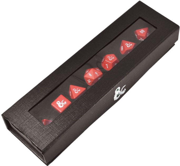 Ultra Pro: Dungeons & Dragons: Heavy Metal Dice: 7 Die Set: Red/White 
