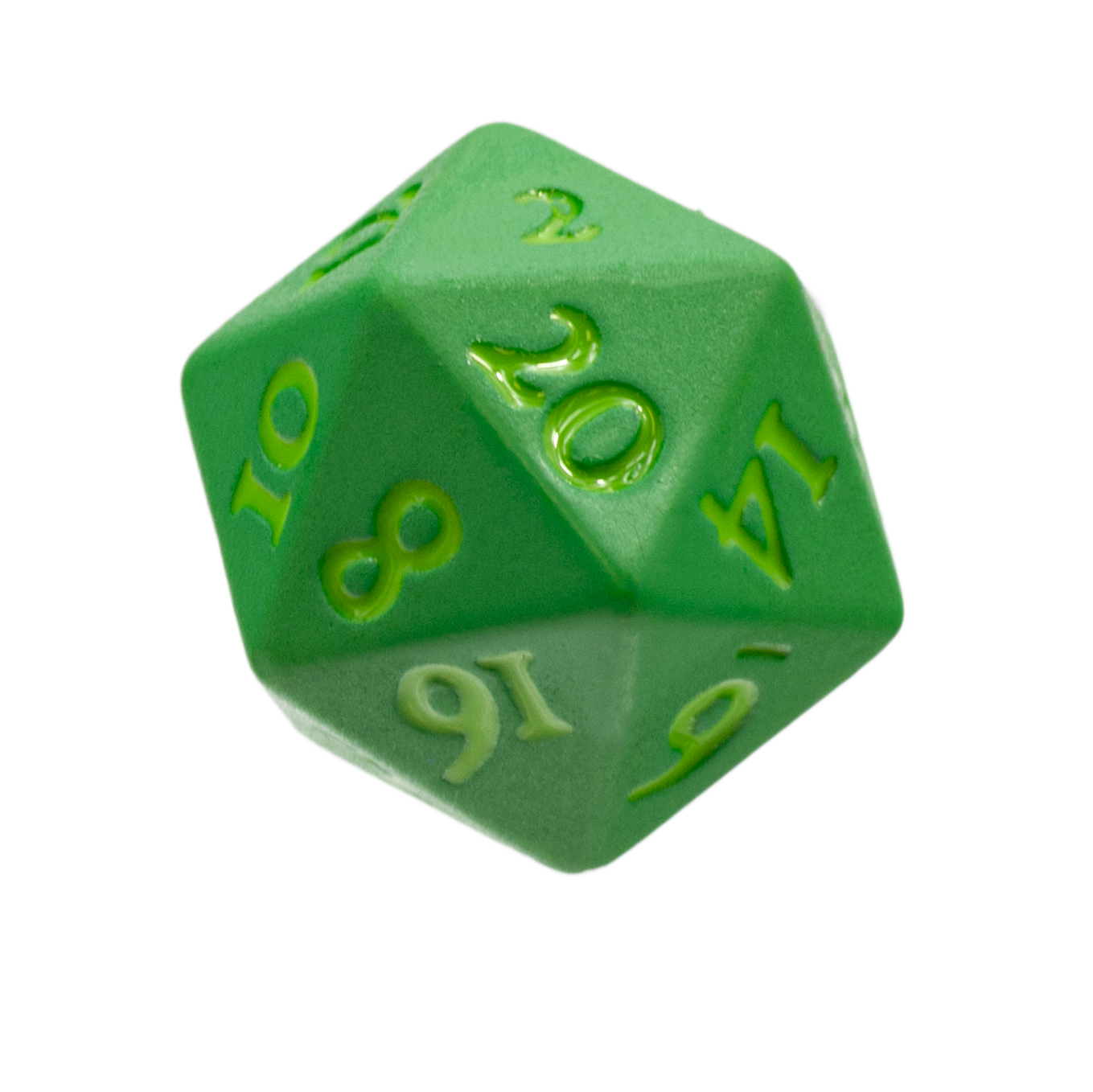 Ultra Pro Heavy Metal D20 Dice Set: VIVID GREEN 