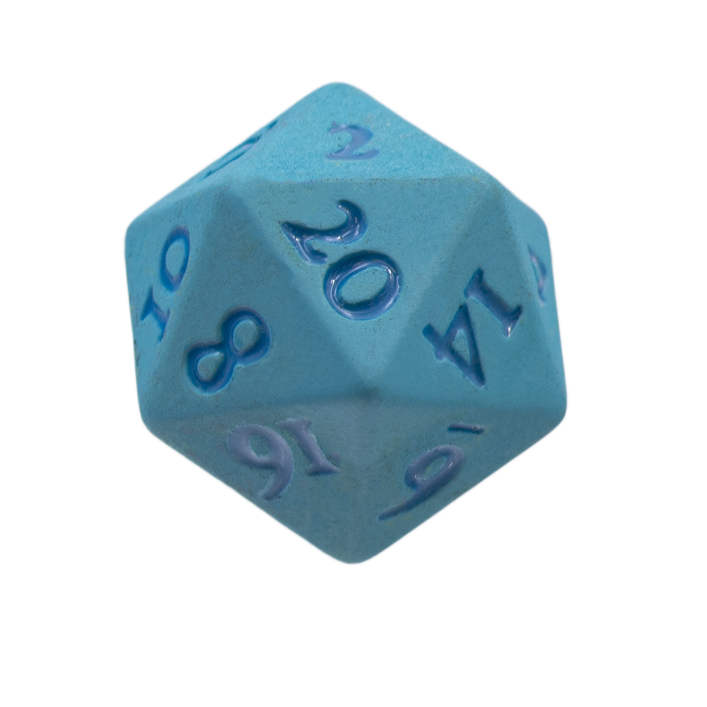 Ultra Pro Heavy Metal D20 Dice Set: VIVID LIGHT BLUE 