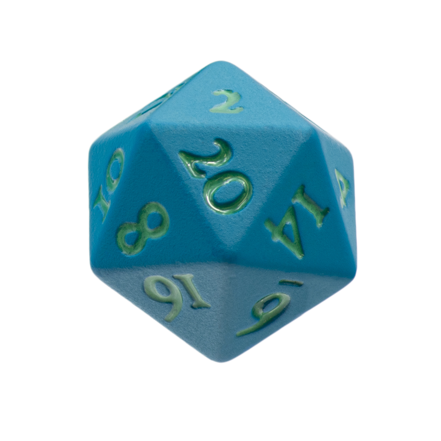 Ultra Pro Heavy Metal D20 Dice Set: VIVID TEAL 