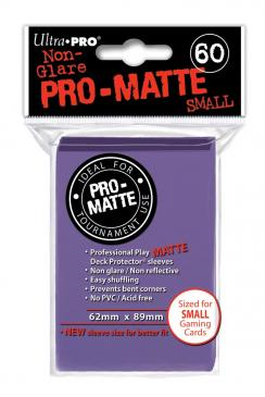Ultra Pro: Non-Glare Pro-Matte Small Sleeves (60): Purple 
