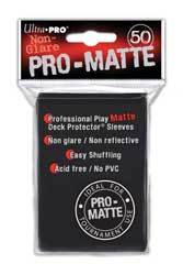 Ultra Pro: Pro-Matte Sleeves (50): BLACK 