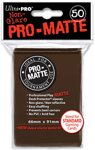 Ultra Pro: Pro-Matte Sleeves (50): BROWN 