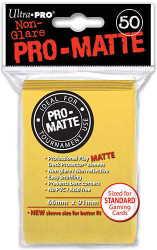 Ultra Pro: Pro-Matte Sleeves (50): YELLOW 
