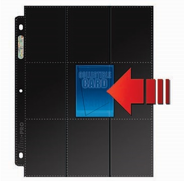 Ultra Pro: Side Loading Pages - 18 Pockets Black 