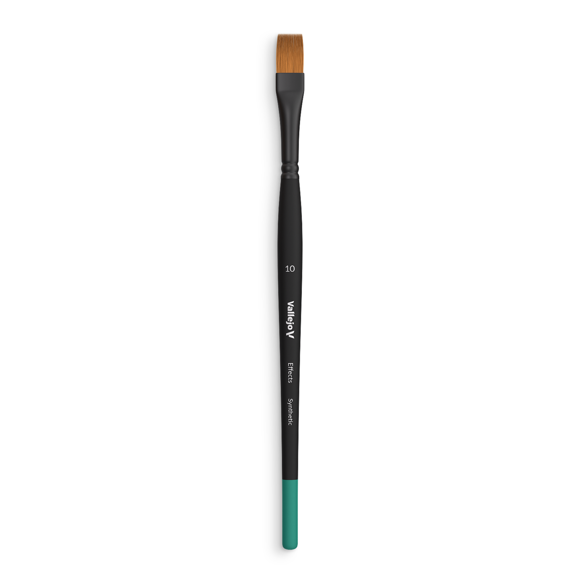 VALLEJO: FLAT RECTANGULAR SYNTHETIC BRUSH NO. 10 