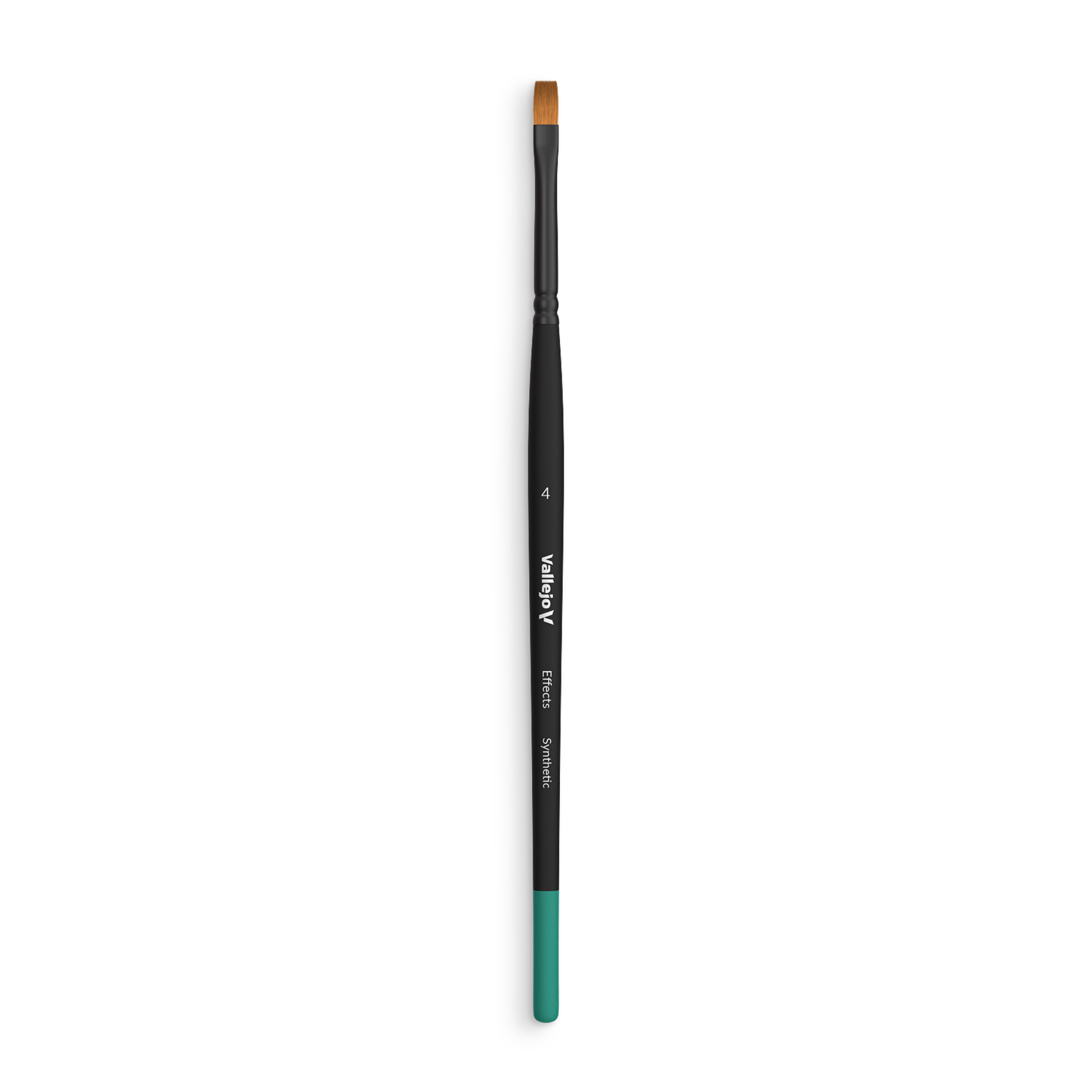 VALLEJO: FLAT RECTANGULAR SYNTHETIC BRUSH NO. 4 