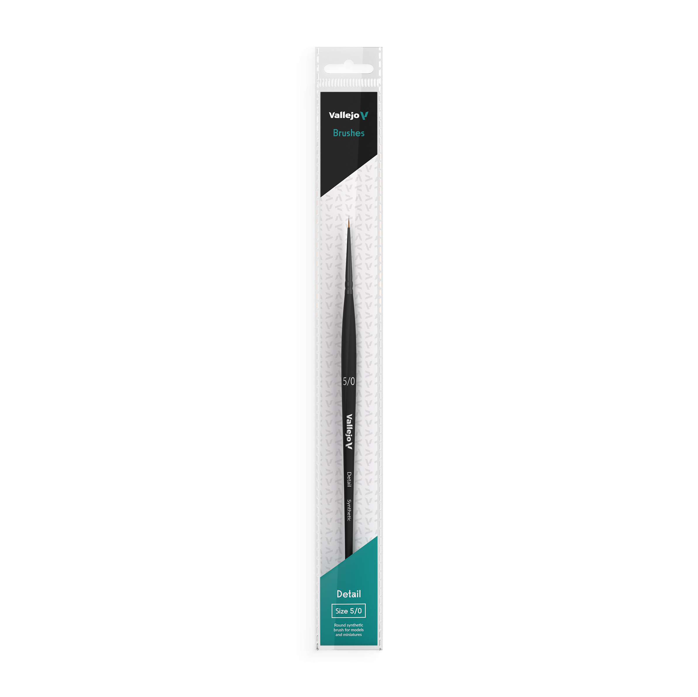 VALLEJO: ROUND SYNTHETIC BRUSH NO. 5/0 
