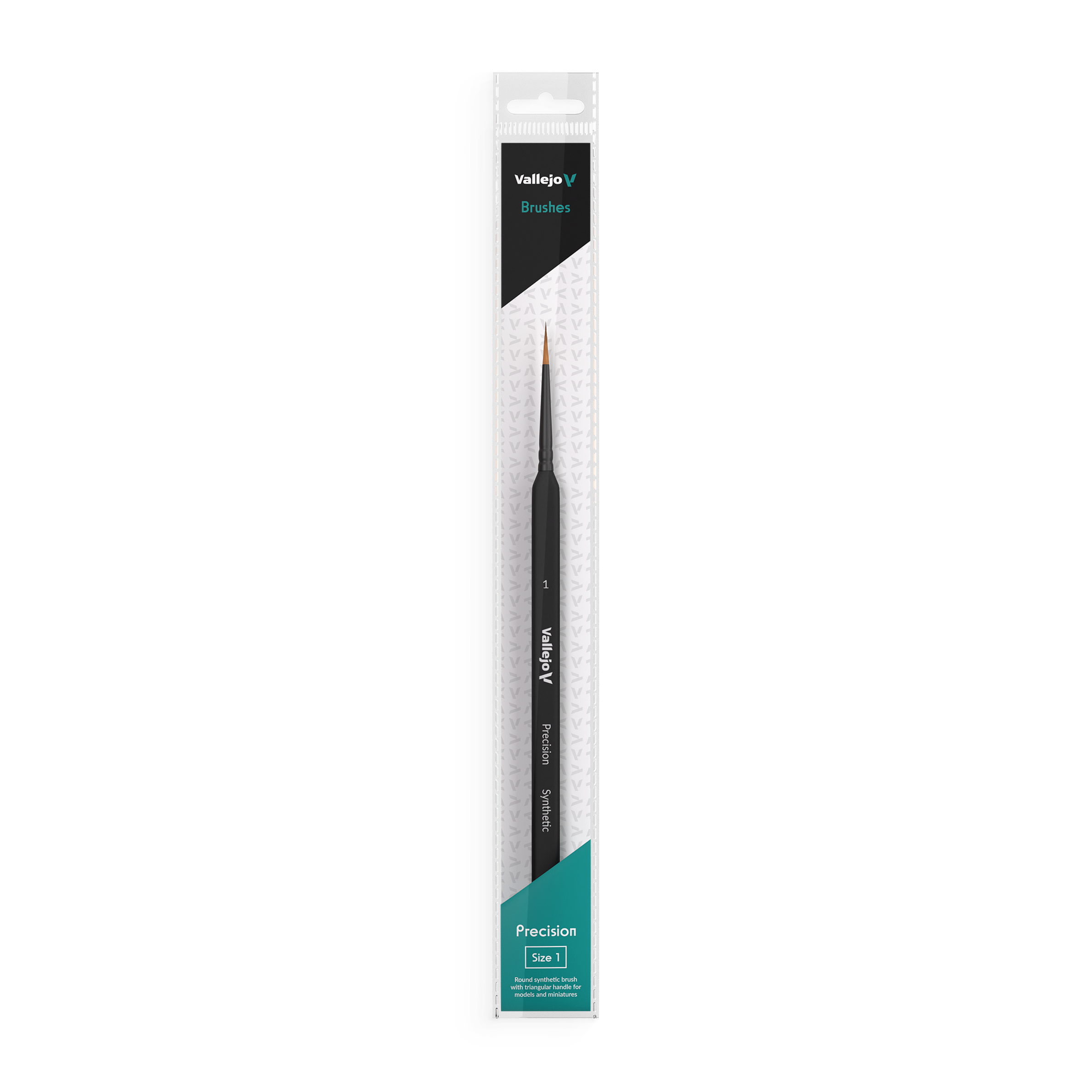 VALLEJO: ROUND SYNTHETIC BRUSH/TRIANGLE NO. 1 