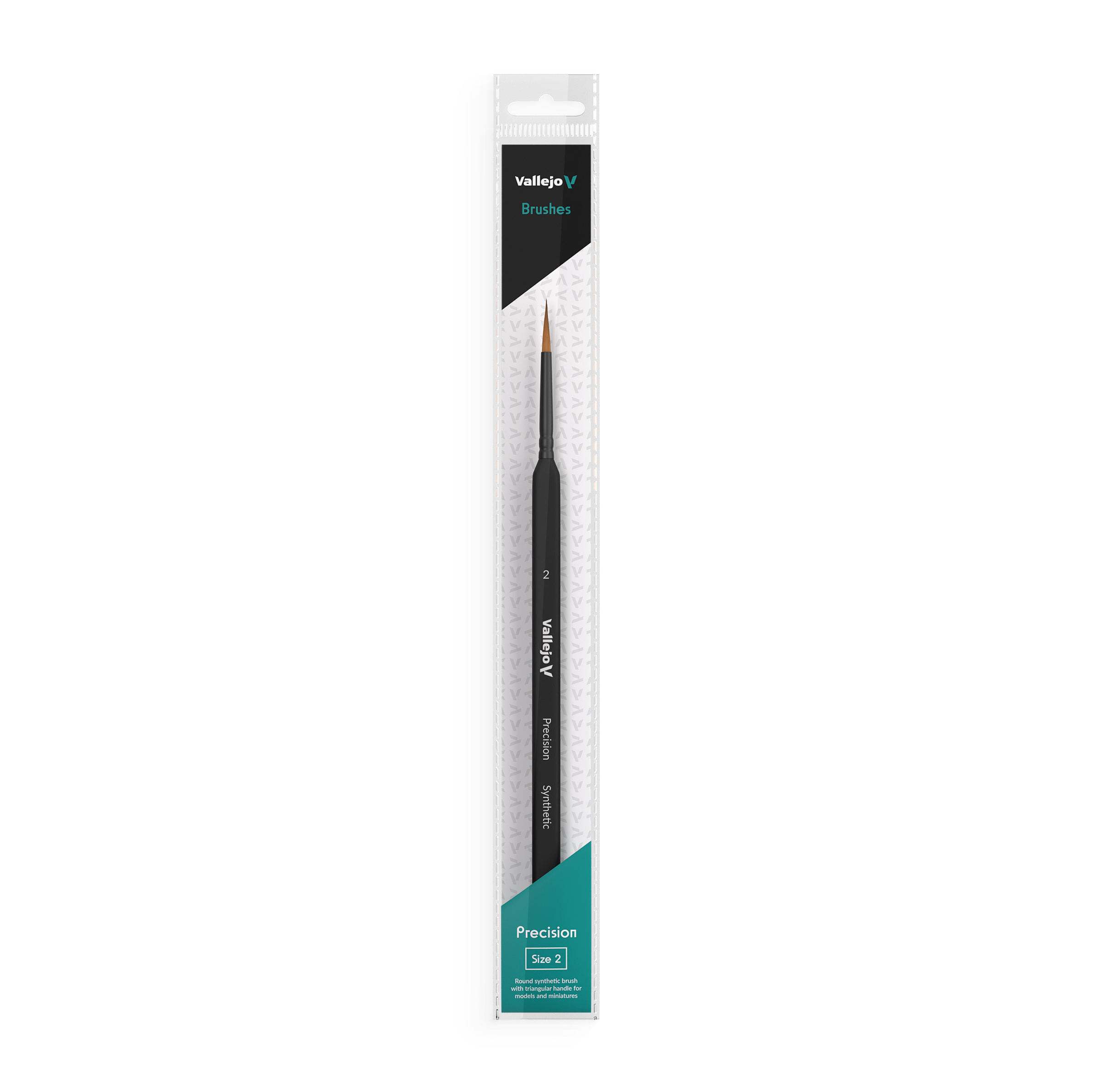 VALLEJO: ROUND SYNTHETIC BRUSH/TRIANGLE NO. 2 
