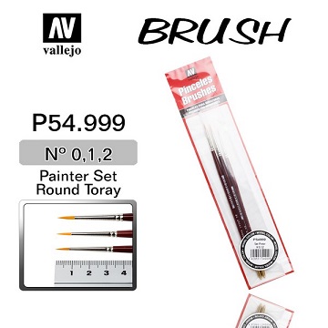 VALLEJO: Brushes- Synthetic Toray Painter Set 