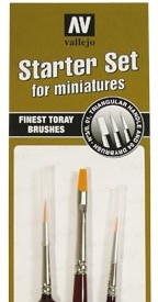 VALLEJO: Brushes: Synthetic Toray Starter Set 