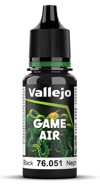 Vallejo Game Air: Black 18ml 