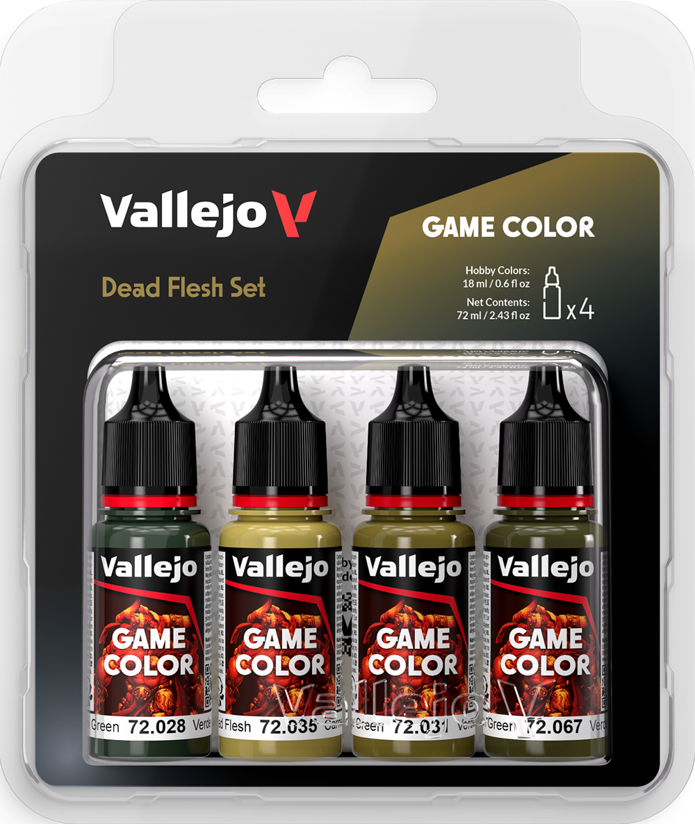 Vallejo Game Color: Dead Flesh Color Set 