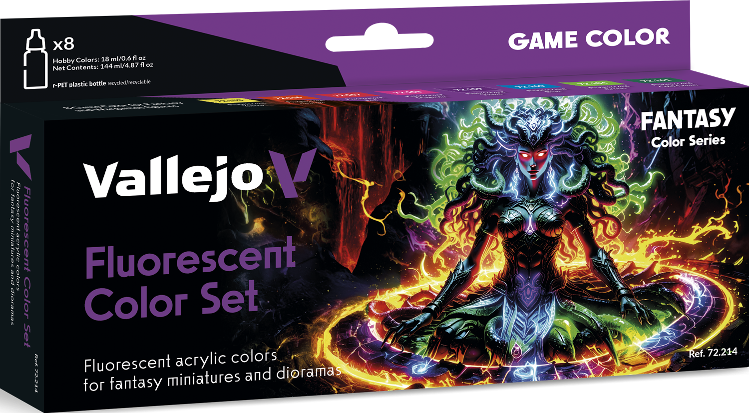 Vallejo Game Color: Fluorescent Color Set 