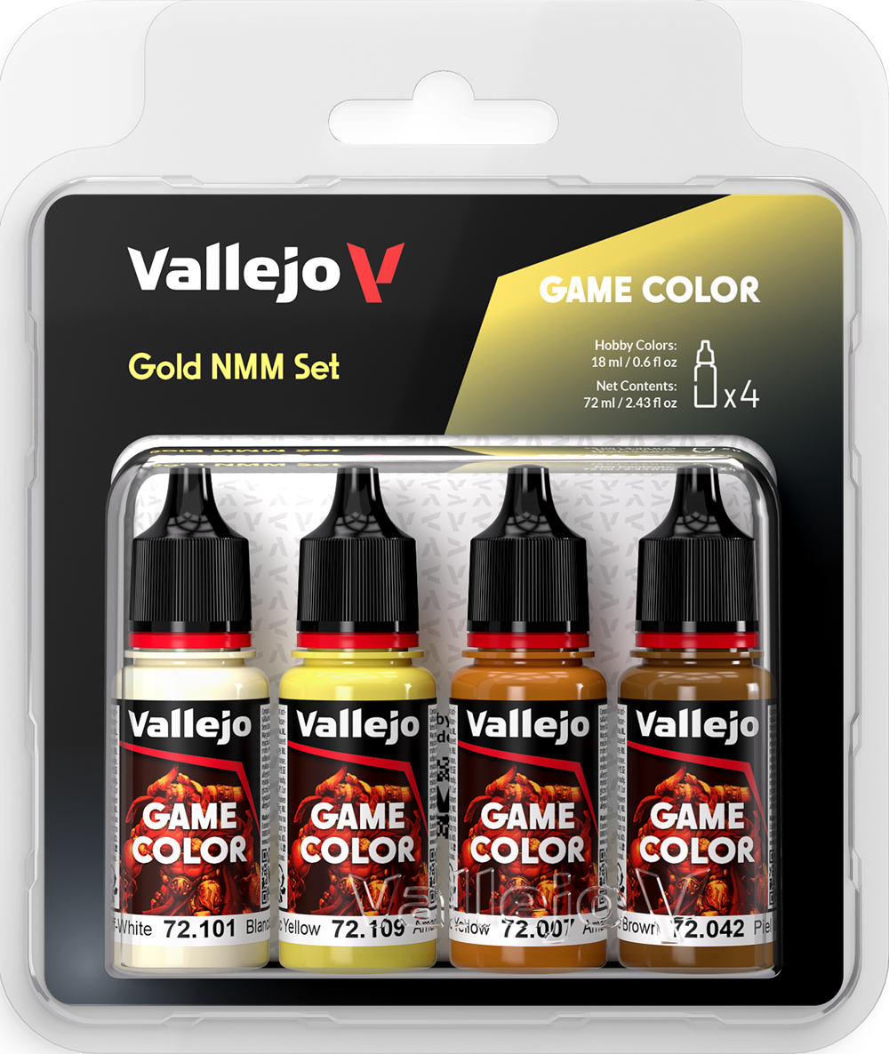 Vallejo Game Color: Gold NMM Color Set 