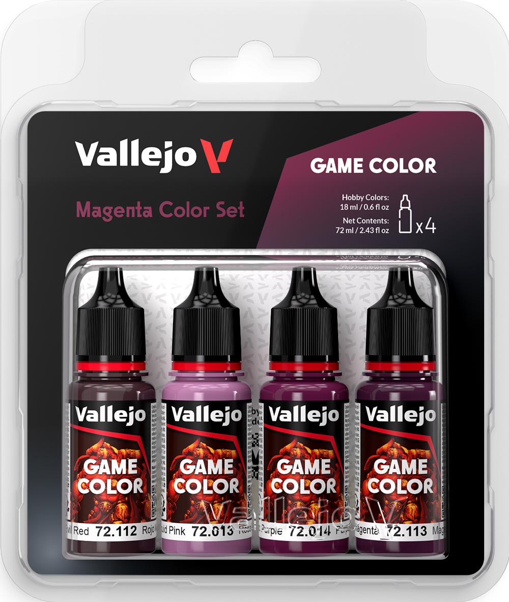 Vallejo Game Color: Magenta Color Set  