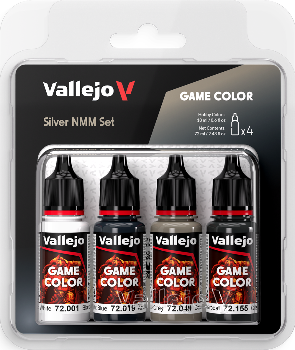 Vallejo Game Color: Silver NMM Color Set 