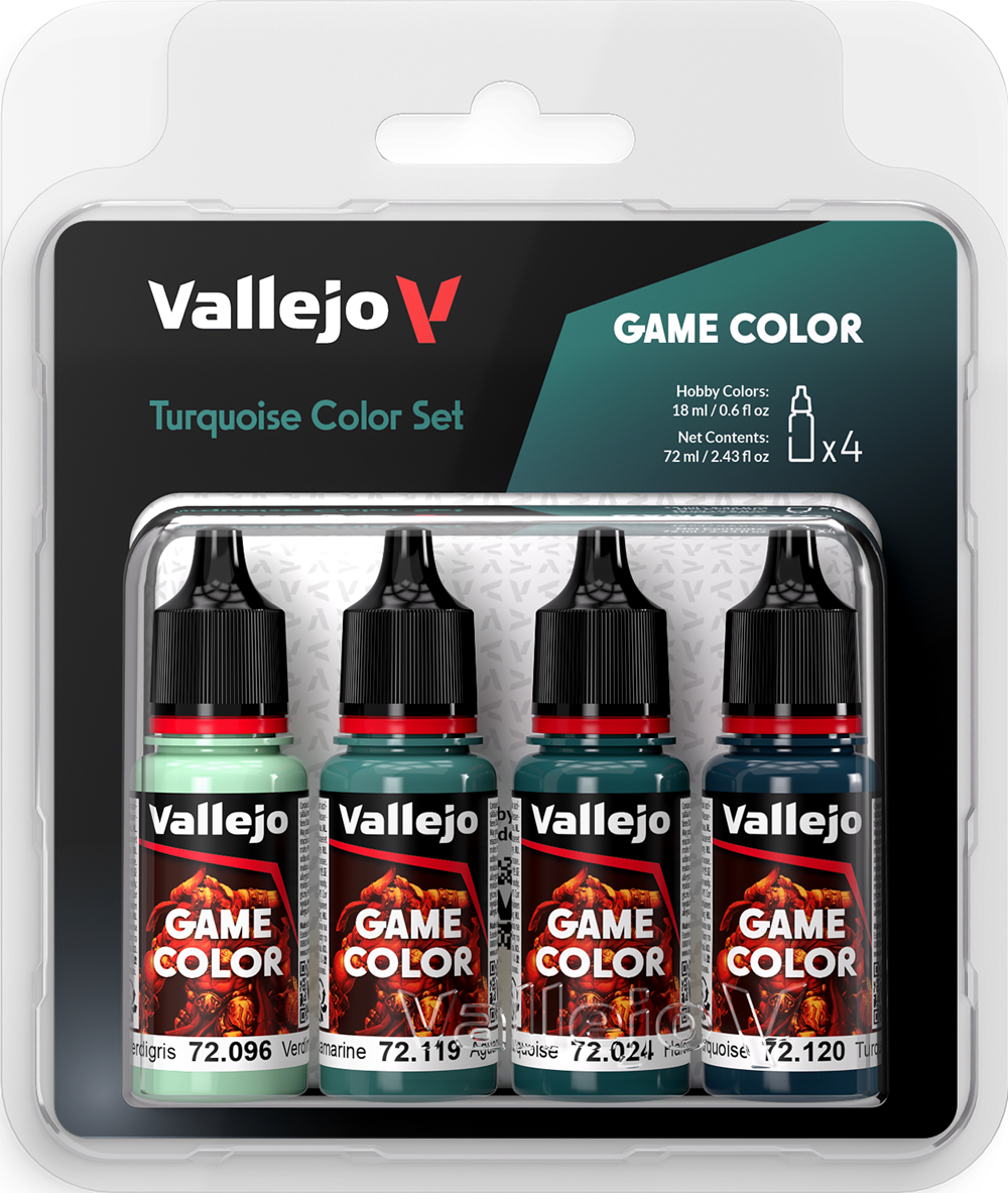 Vallejo Game Color: Turquoise Color Set 