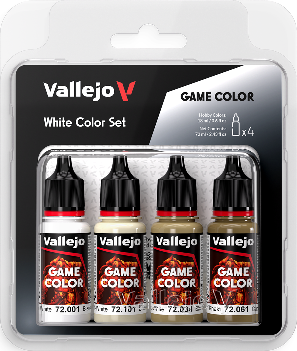 Vallejo Game Color: White Color Set 