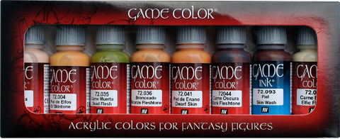 Vallejo Game Color Set:  72295 Skintones 
