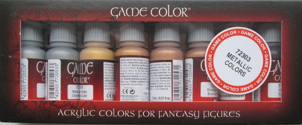 Vallejo Game Color Set:  72303 Metallic 
