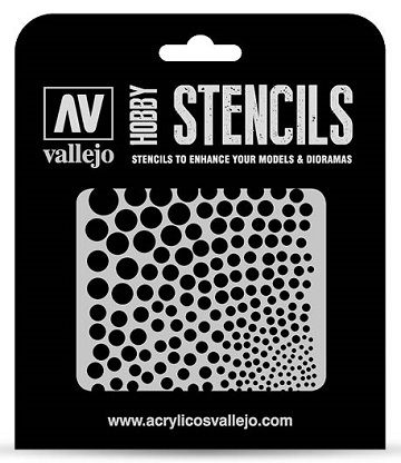 Vallejo Hobby Stencils: CIRCLE TEXTURES 