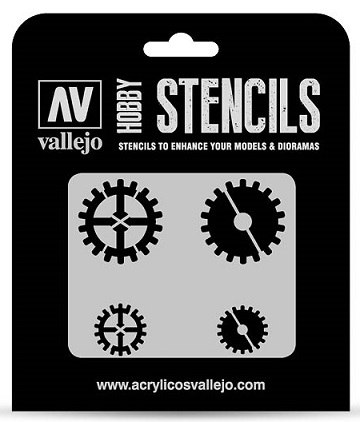 Vallejo Hobby Stencils: GEAR MARKINGS 