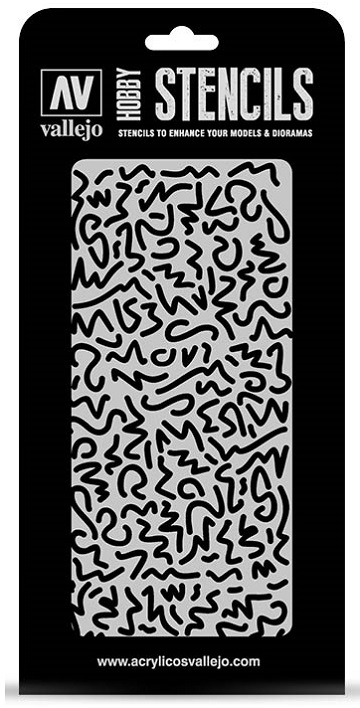Vallejo Hobby Stencils: LUFTWAFFE WWII SHINGLES CAMO 