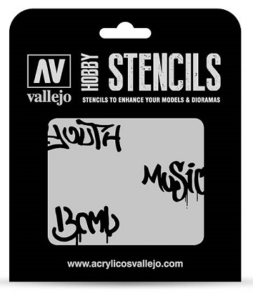 Vallejo Hobby Stencils: STREET ART #1 
