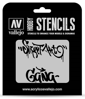 Vallejo Hobby Stencils: STREET ART #2 