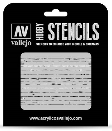 Vallejo Hobby Stencils: WOOD TEXTURE No.1 