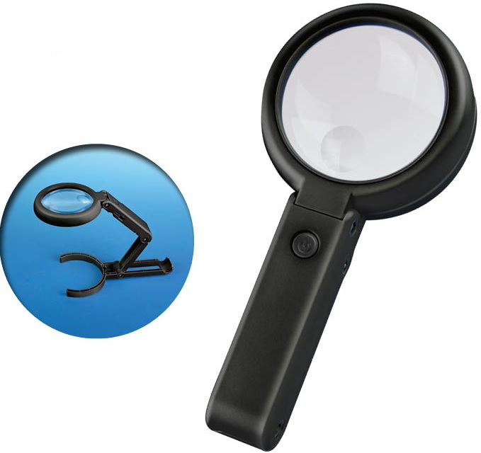 Vallejo Hobby Tools: Lightweight Foldable Led Magnifier (with Built in Stand) 