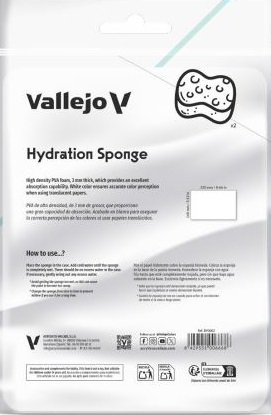 Vallejo Hobby Tools: Wet Palette Reusable Hydration Sponge 