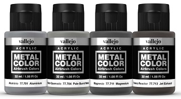 Vallejo: Metal Color (32ml): Jet Exhaust Set 