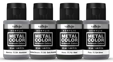 Acrylicos Vallejo VJP77701 32 ml Aluminium Metal Color Paint 