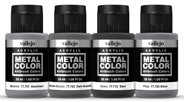 Vallejo: Metal Color (32ml): Metallic Panel Set 