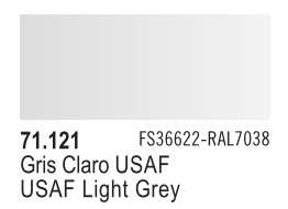 Vallejo Model Air Color 121: USAF Light Grey/Gull Grey 