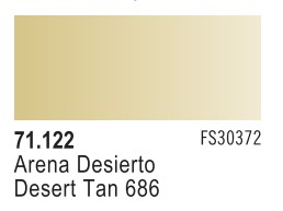 Vallejo Model Air Color 122: Desert Tan 686 