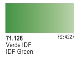 Vallejo Model Air Color 126: IDF Green 