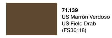 Vallejo Model Air Color 139: US Field Drab 
