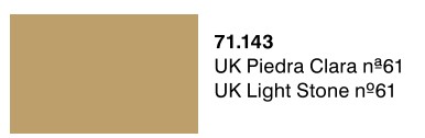 Vallejo Model Air Color 143: UK Light Stone no61 